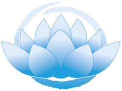 Lotus bleu petit cercle